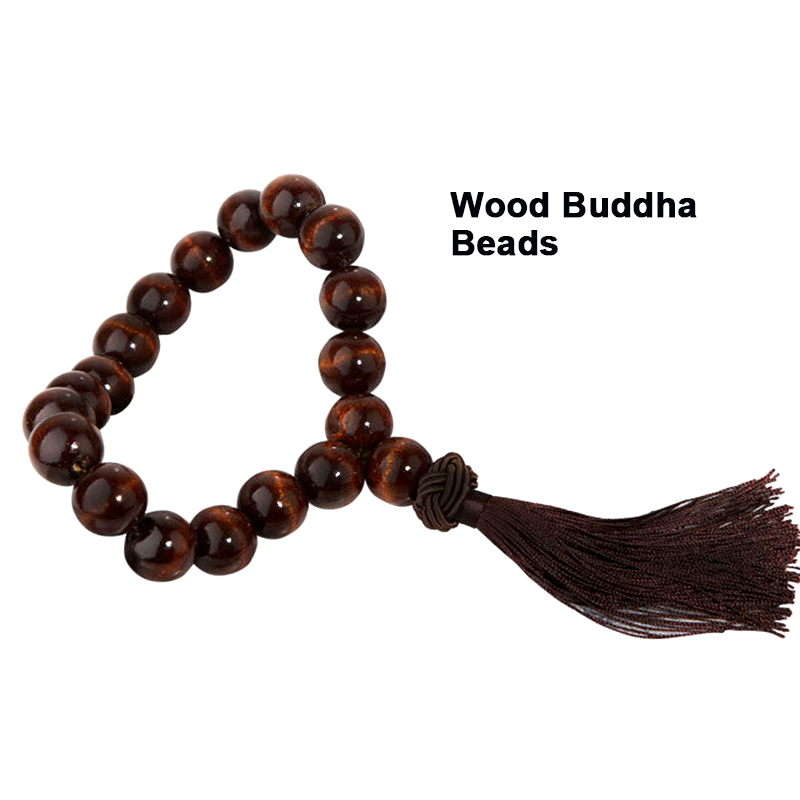 Trä buddha pärlor bil backspegel hängande hänge inredning prydnad bilväxel hänge tillbehör