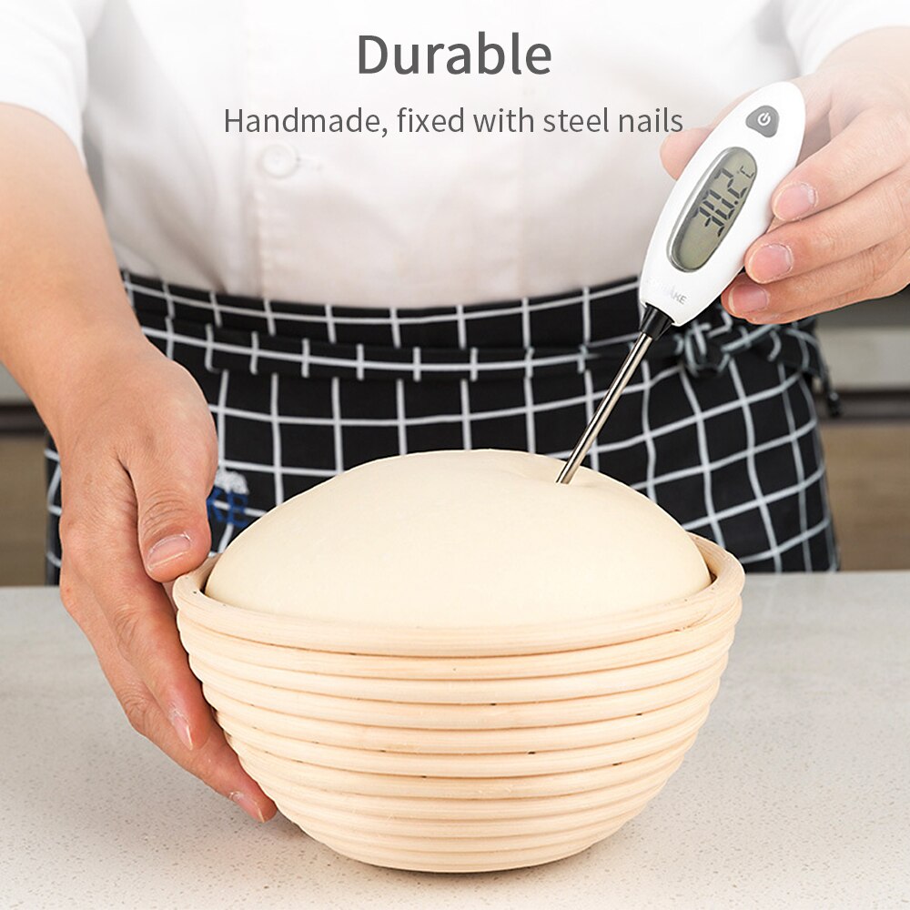 Bread Proofing Basket Natural Oval Rattan Wicker Dough Fermentation Sourdough Banneton Bread Basket Kitchen Baking storage tools
