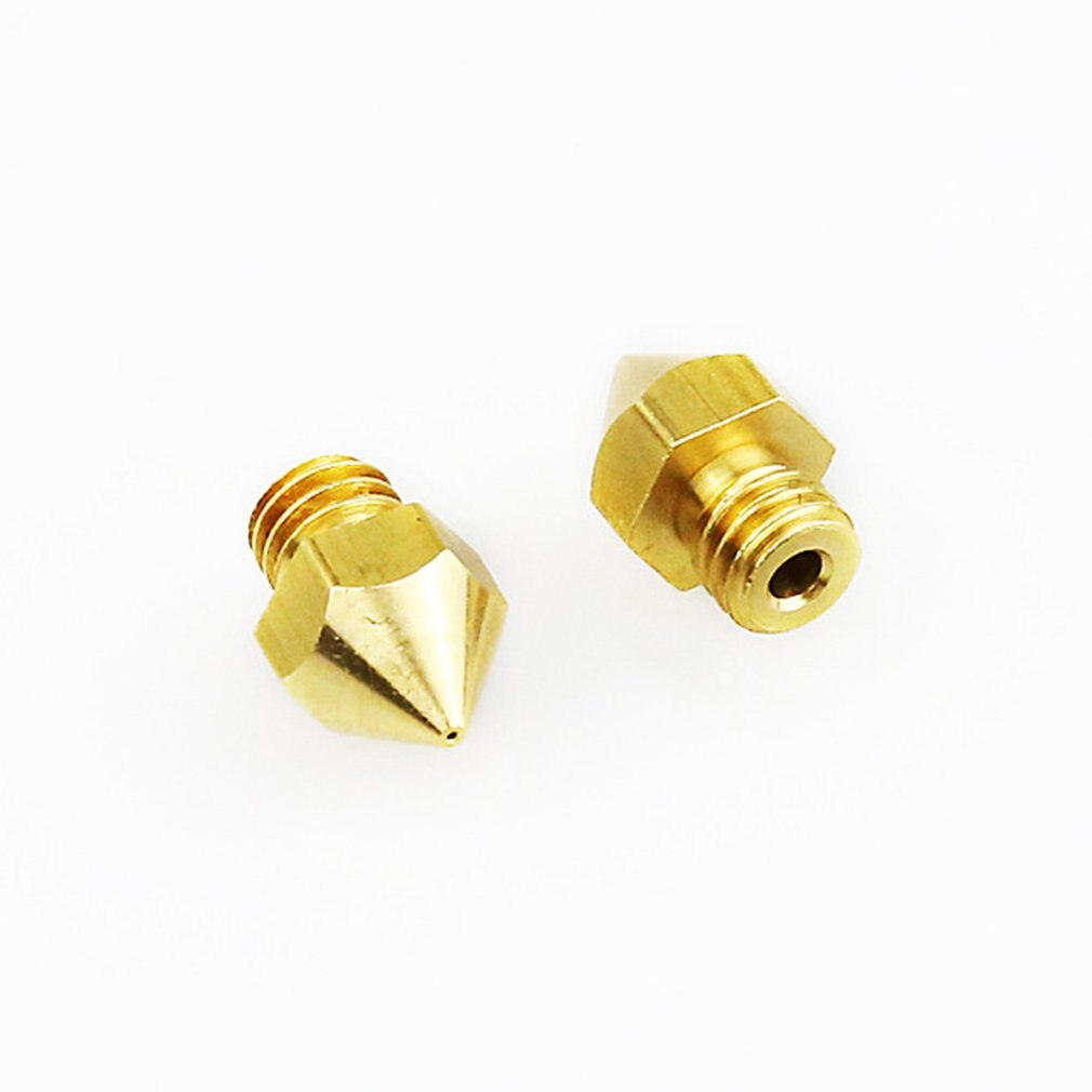 Anet-boquillas para impresoras 3d, 1 Uds., 0,2/0,3/0,4/0,5mm, M6 extrusora mixta, boquilla de cobre MK8 para a6 a8 e10 e12 reprap I3 3D, accesorios