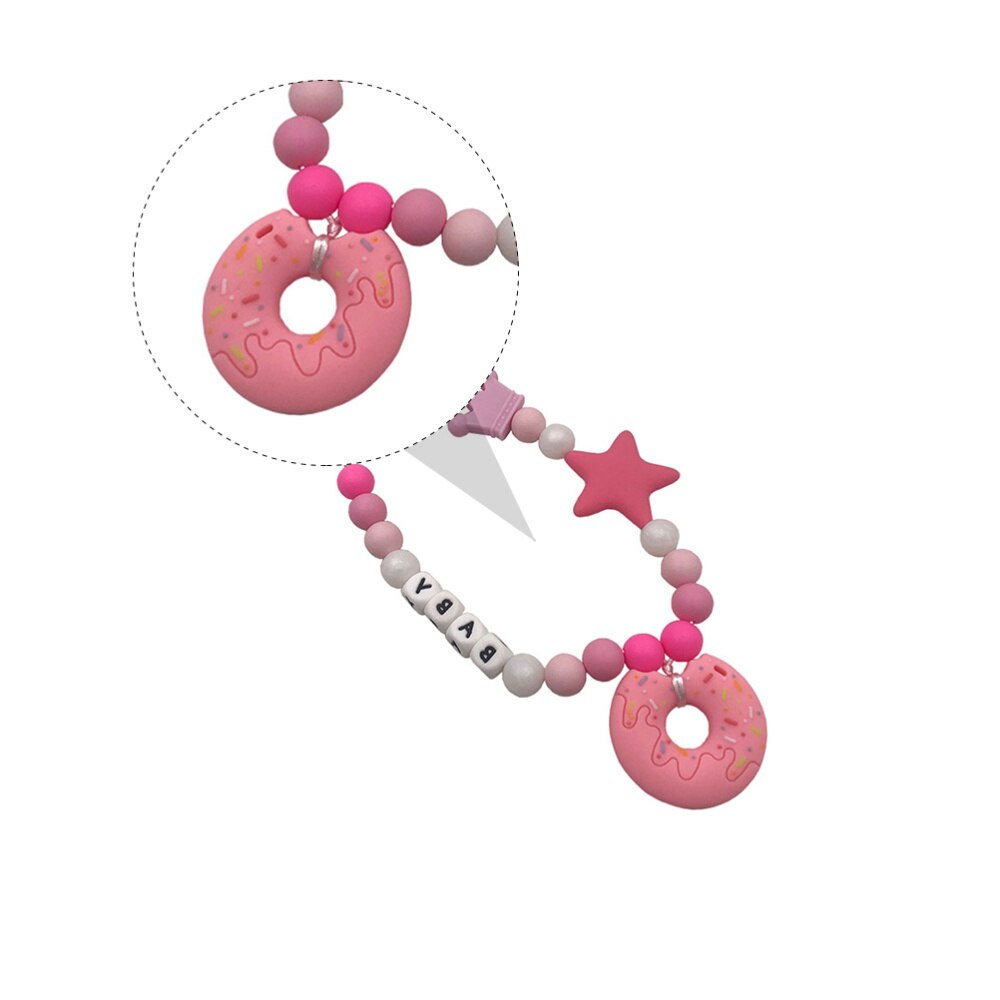 1 Pc di Sicurezza Dentizione Giocattolo Molare Collana Massaggiagengive Catena di Formazione Del bambino Masticare Catena per infantile Del bambino Bocca Denti