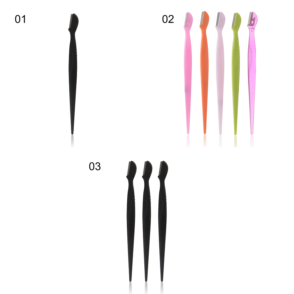 1/3 stk mini bærbart øjenbryn barbersikkert bladformer barberblad læbe øjenbryn hårfjerner trimmer ansigtsmakeup værktøj