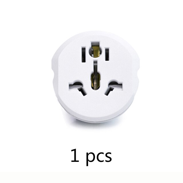 AU US UK CN plug to EU wall plug AC 250V travel adapter universal AUKTION 16A converter plug 2 round pin socket: 1PCS Random Color