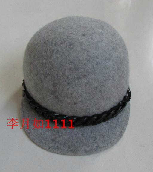 Sombrero ecuestre de lana para otoño, Gorra de fieltro, fieltro, Panamá, Jazz, B-8140, 100%