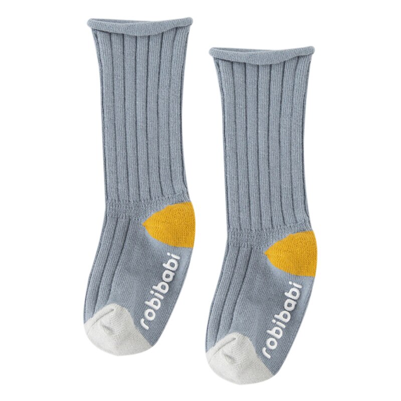 Baby Sokken Neonatale Herfst Katoen Stippen Plain Stripes Kids Meisjes Jongens Kinderen Sokken Voor 1-3 Jaar: QL / 1T