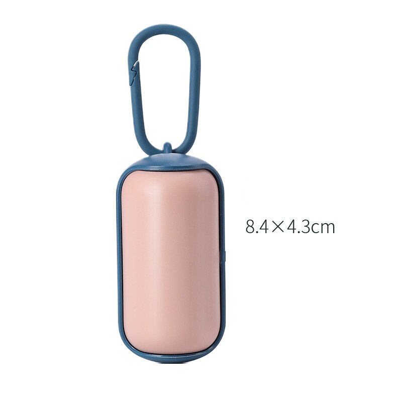 Pet Waste Bag Dispenser For Dog Poop Bags Plastic Pet Small Dog Outdoor Environmental Safety Waste Holder: fen and dian lan