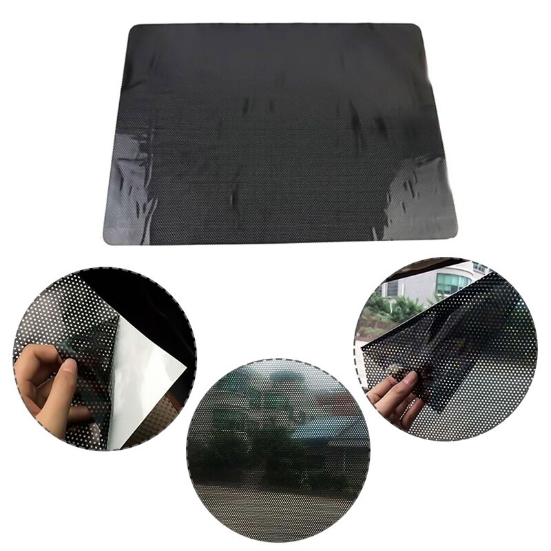 2 unids/set estilo de coche ventana adhesivos de lámina sombrilla del coche Auto vehículo bloque de Sun de sol sombreado electrostática pegatinas