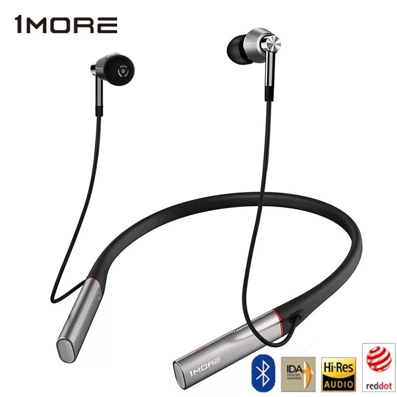1 Meer Oortelefoon E1001BT Hi-Res Triple Driver Draadloze Bluetooth Headset Hifi Ruisonderdrukking Ldac In-Oor Nek opknoping