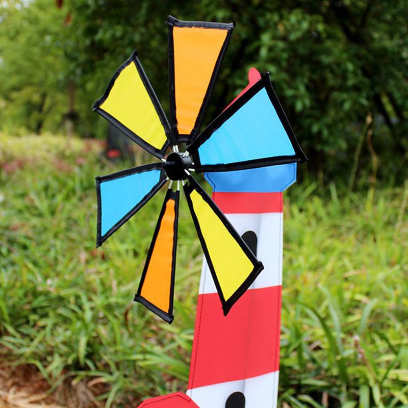 3d hus vindmølle vindspinner hvirvelig pinwheel gård haveindretning udendørs klassisk børnelegetøj
