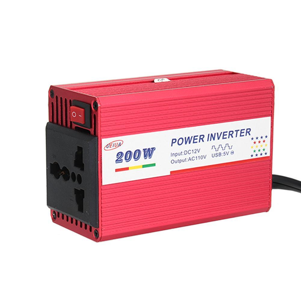 200 Watt Power Inverter 12V Dc Naar 110V 220V Ac Adapter Oplader Supply W/Usb