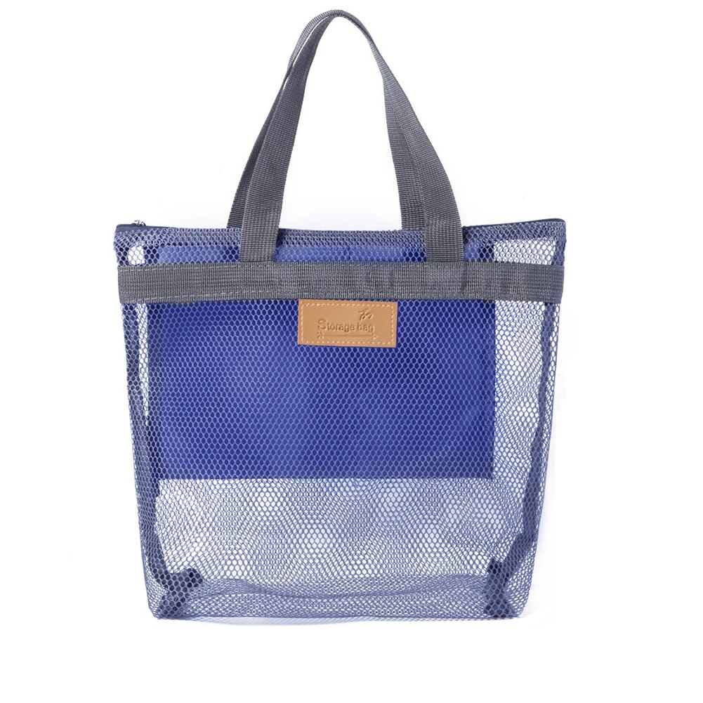 Bärbar mesh duschväska kvinnor män hängande bad toalettartiklar organisator väska 9 förvaringsfickor sminkväskor unisex: 5