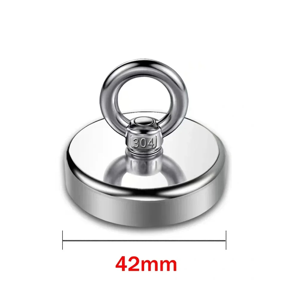 Super Magnet Strong Super Powerful Neodymium Magnets N52 Iman Ima Magnetic Fishing Magnet Neomidium magneti Imans Search Hook: 1m / Red