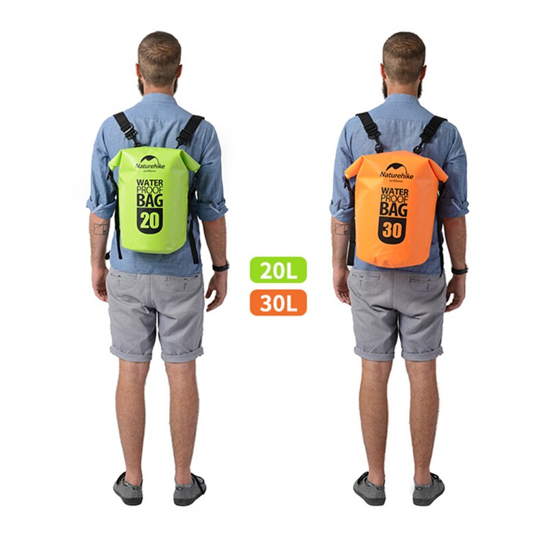Naturehike Waterproof Backpack 2 Shoulder Straps Ocean Pack Outdoor Beach Swimming Storage Bag Camping Drifting Kayak Dry Bag