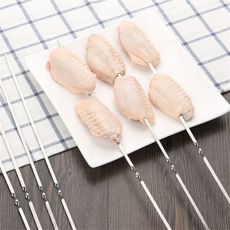 30Pc 304 Rvs Barbecue Teken Met Teken Case Thuis Barbecue Teken Lam Spiesjes Spiesjes Teken Barbecue Iron Tool gebruiksvoorwerpen