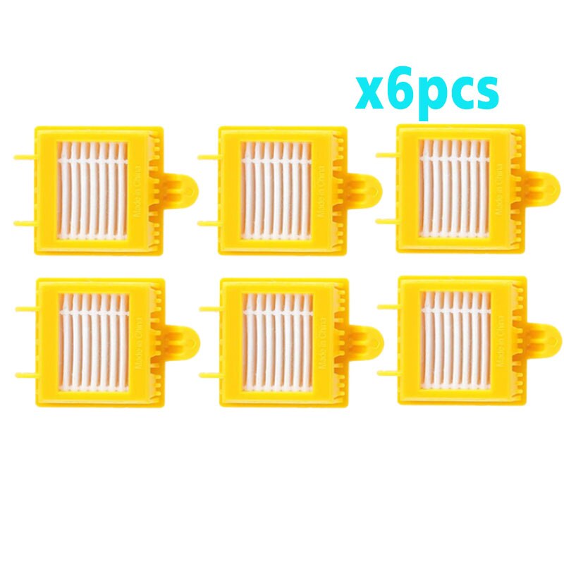 Para IRobot Roomba 700 Series kit de reemplazo de 760, 770, 772, 774, 775, 776, 780, 782, 785, 786, 790, rollo de filtros cepillo: 6pcsfilter