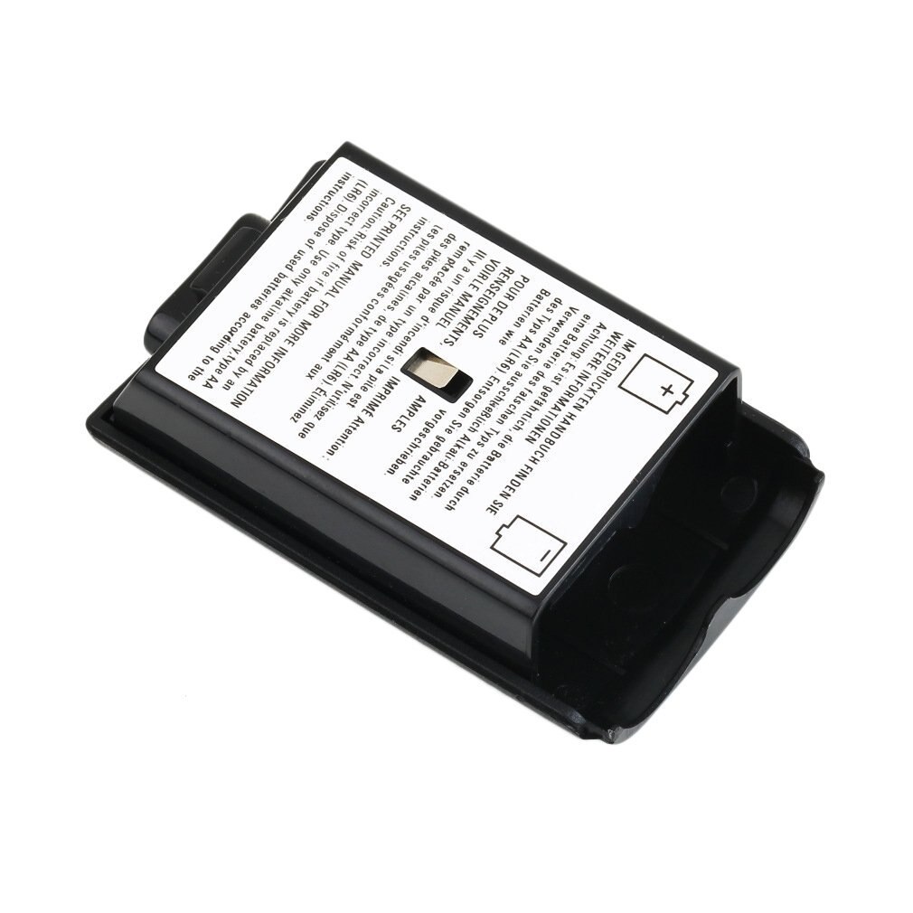 Universal batteripaket skal skal shield case kit för xbox 360 trådlös handkontroll svart batteri lock skal