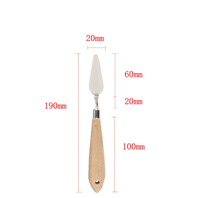 Artist Scraper Art Palette Oil Mix Scrape Knife Texture Draw Spatula Drawer watercolor Painter Paint Tool Student Pigment: DARK GRAY