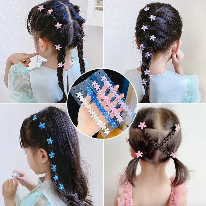 10PCS Flower Princess Girls Lovely Hair Buckle Hairpins Children Headwear Hairgrip Hair Clips Hair Accessories