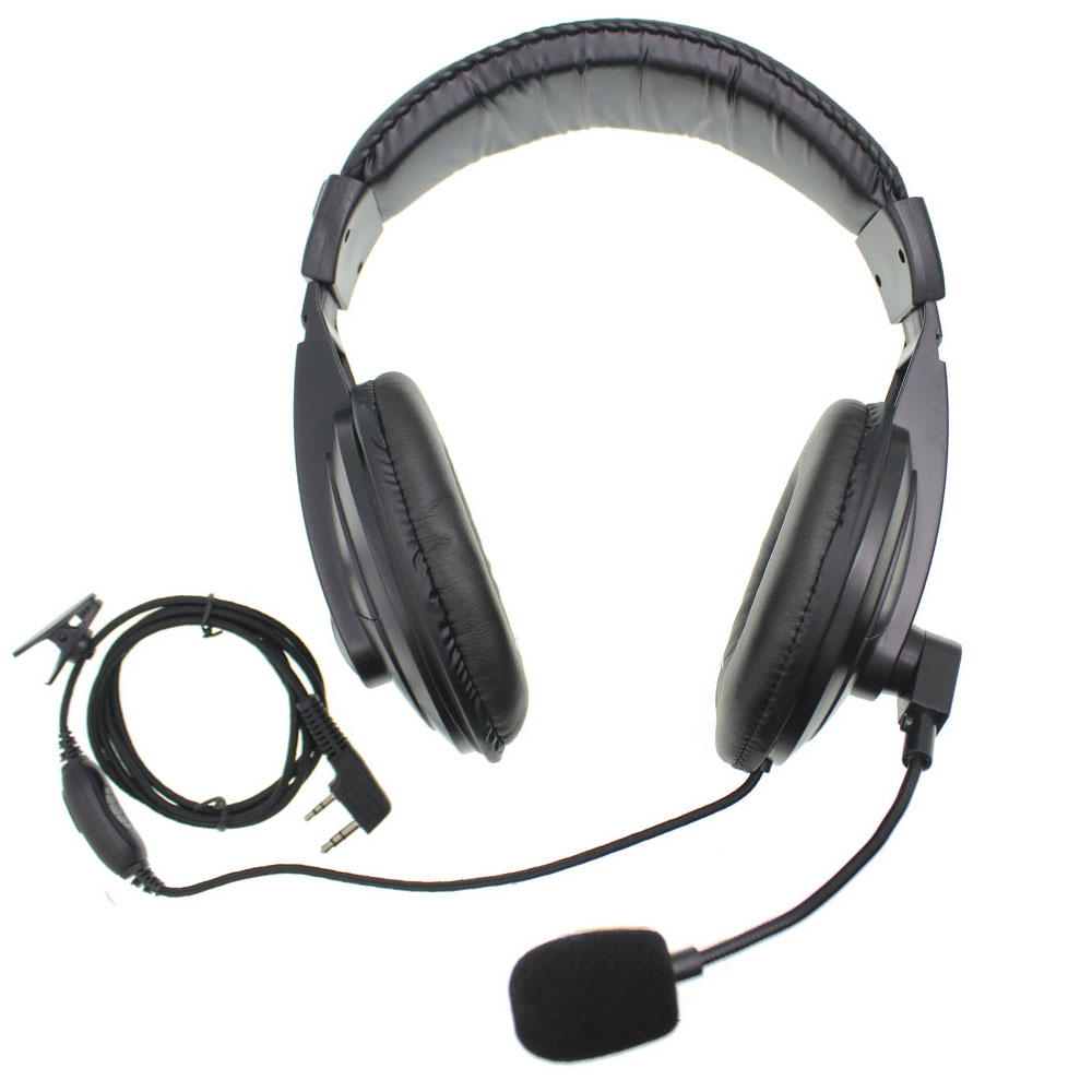 Noise Cancell Headset Handsfree Hoofdtelefoon Ptt En Vox Headset Met Zachte Oorbeschermers Oortelefoon Voor Baofeng UV-82 UV-5R BF-888S