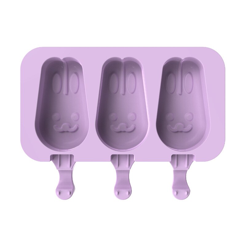Silicone Reusable Popsicle Cakesicle Ice Cream Maker Mold Ice Pop Maker DIY Ice Cream Food Grade Cake Mold with 50 Wooden Sticks: Style4