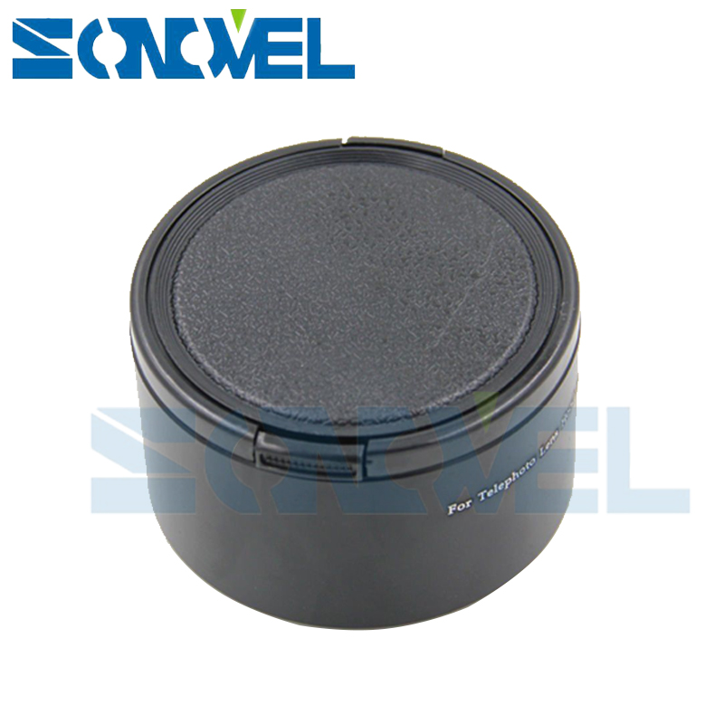 49mm 49mm Tele Métal Pare-soleil + bouchon D'objectif Pour Sony A6500 A6300 A6000 A5000 NEX-3N NEX-5R NEX-5T NEX-7 NEX-6 Avec E 55-210mm Lentille