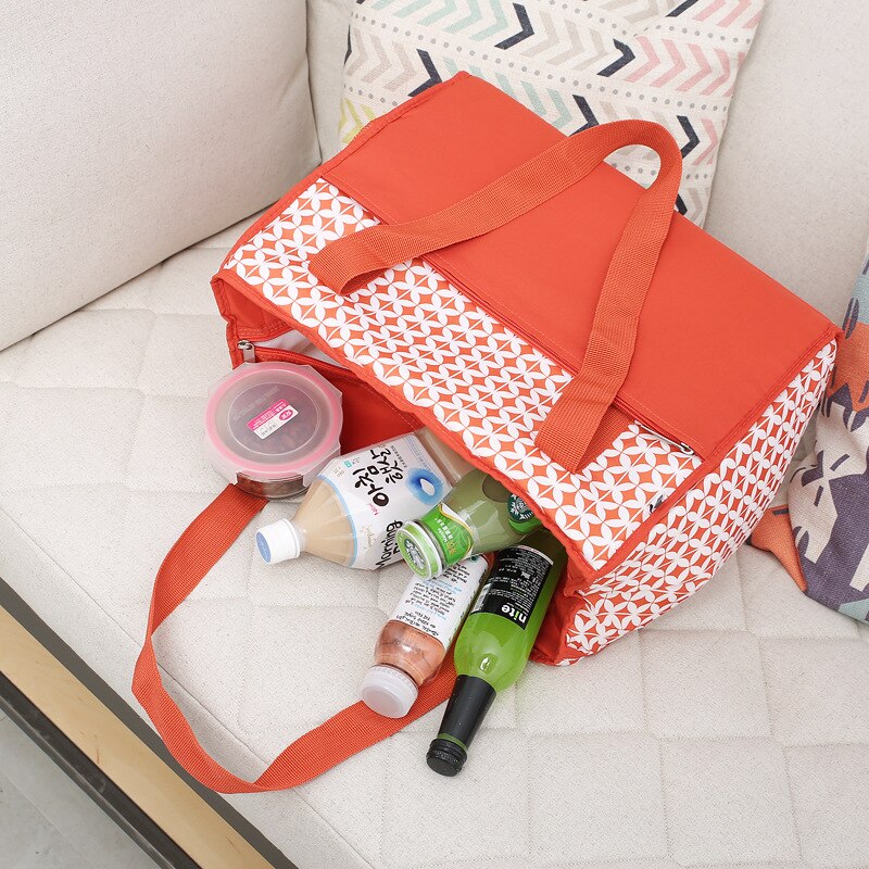 big cooler bags lunch picnic box insulated cool handbags ice pack thermo food milk large capacity shopping tote insulation bags