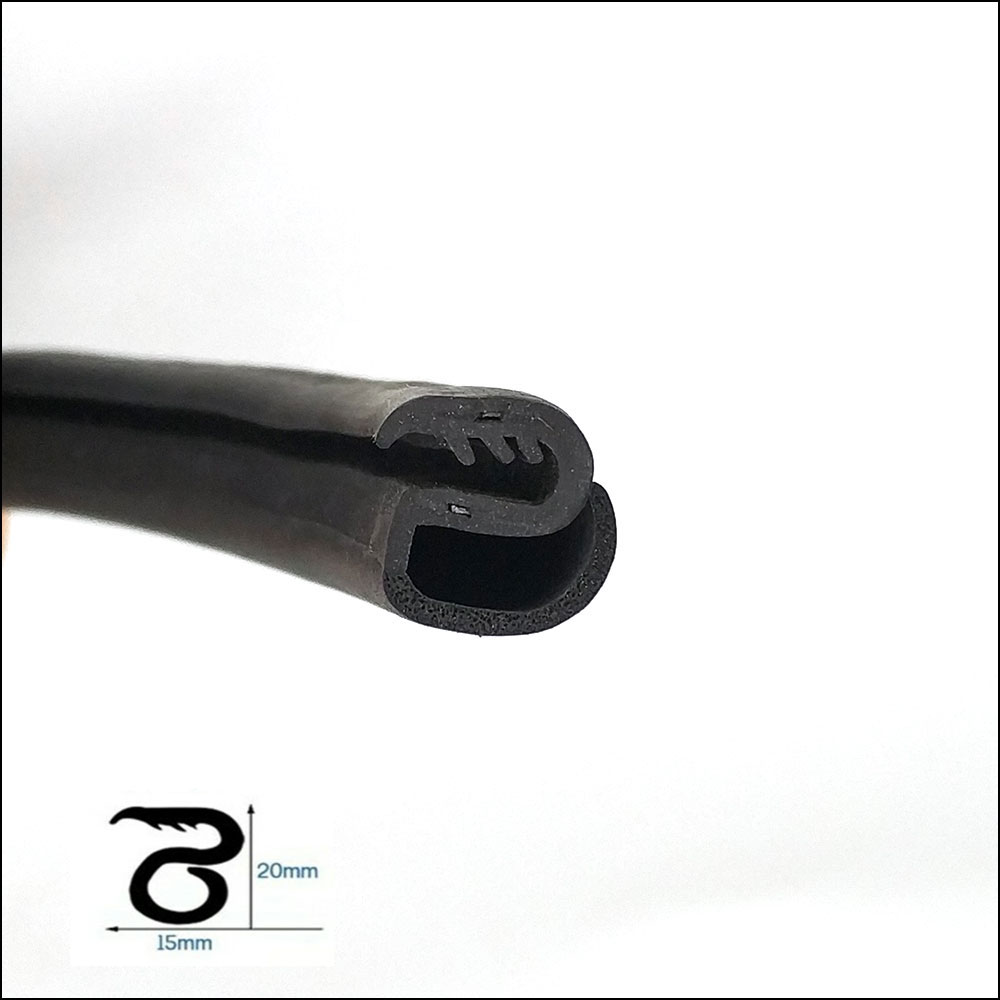 Tira de sellado de goma para puerta de coche, accesorios universales para VW Golf 4 5 6, Ford Focus, 0,8 M, 1 par