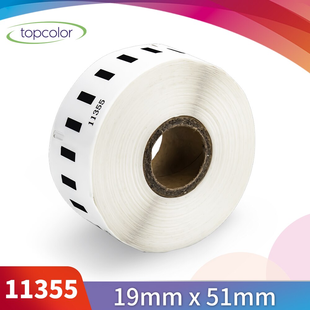 Topcolor Label Papierrol Compatibel Dymo Labels Lw 99010 99012 11352 11355 Voor Dymo Labelwriter Printer 450 Duo 400 330 320 310: 11355