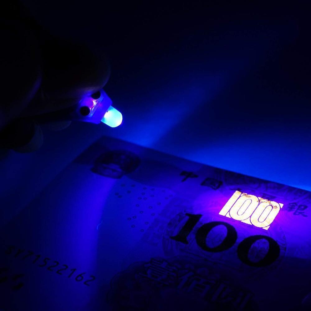 1 st mini led nyckelring ficklampa ultra ljus led nyckelring liten bärbar nyckel r-ing uv ljus fackla med krok för promenader camping