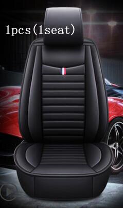 asiento de cuero Pu cojín no se mueve Universal cubierta del coche no diapositiva General saltos Hatchards a para Toyota Rav4 E6 X30: Good Black Front 1pc