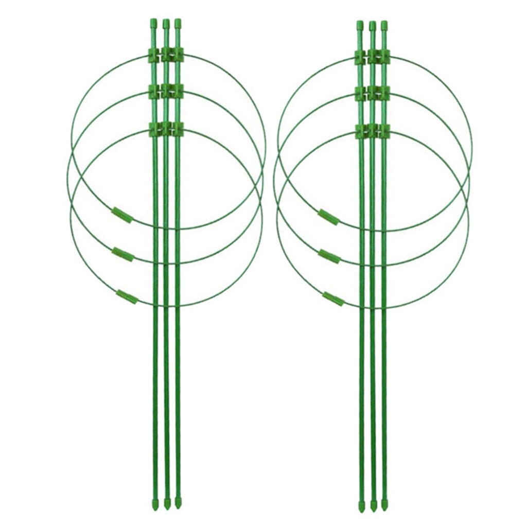 Plant Support Ring Adjustable Plant Trellises Garden Basket Plant Fixed Climbing Plant Support Ring Adjustable Plant Trellises: B