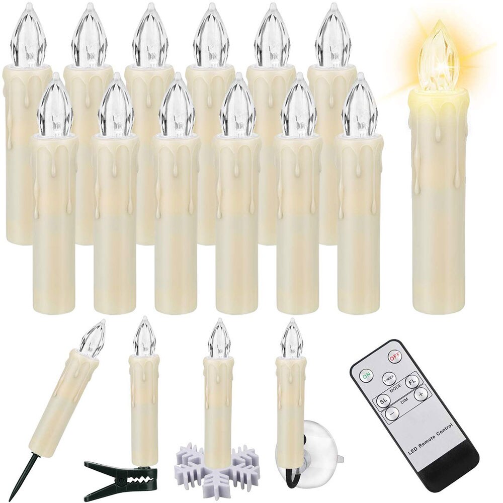 Christmas candle Party Supplies Wedding Candles LED light Flicker Safe Flames Candle Wedding Candels Safety Home Decoration