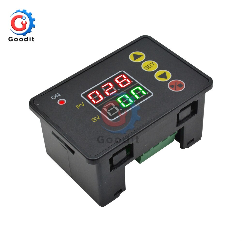 T2310 LED Digital Time Controller Countdown Timer On/Off Switch Delay Timer Relay Module with Buzzer High Precision Intelligent