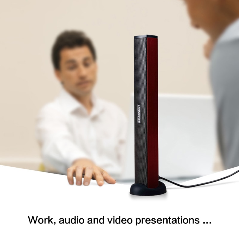 Portable Mini Audio Laptop Computer PC Speaker Subwoofer USB Soundbar Sound Bar Stick Music Player Speakers For Tablet