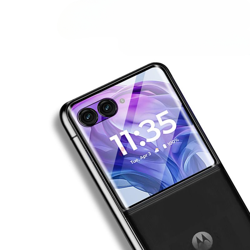 Für Motorola Moto Razr 50 Ultra 50s Razr+ 2024 Razr50 3D gebogene Displayschutzfolie aus gehärtetem Glas, klare Vollabdeckung, Schutzfolie