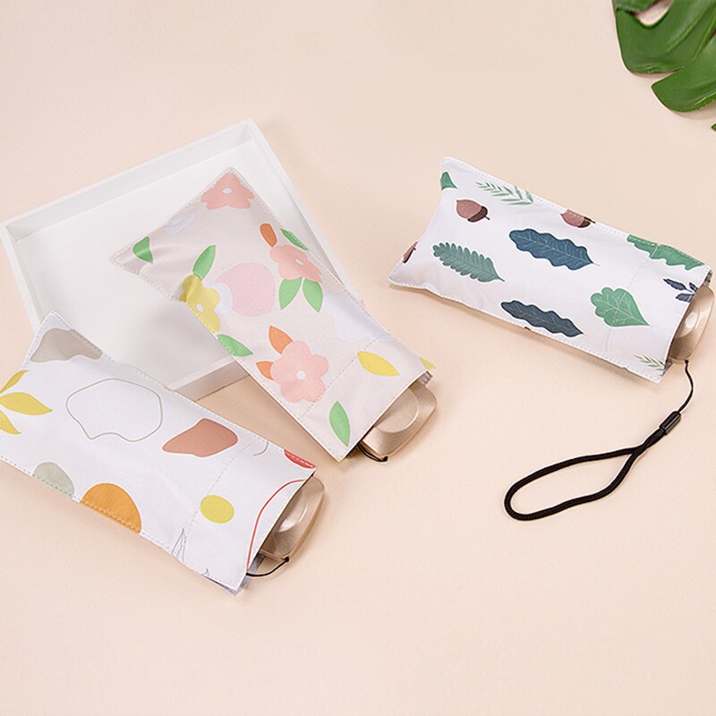 pocket umbrella super small Sun umbrella Rainproof UV protection Pretty Young girl trend umbrella