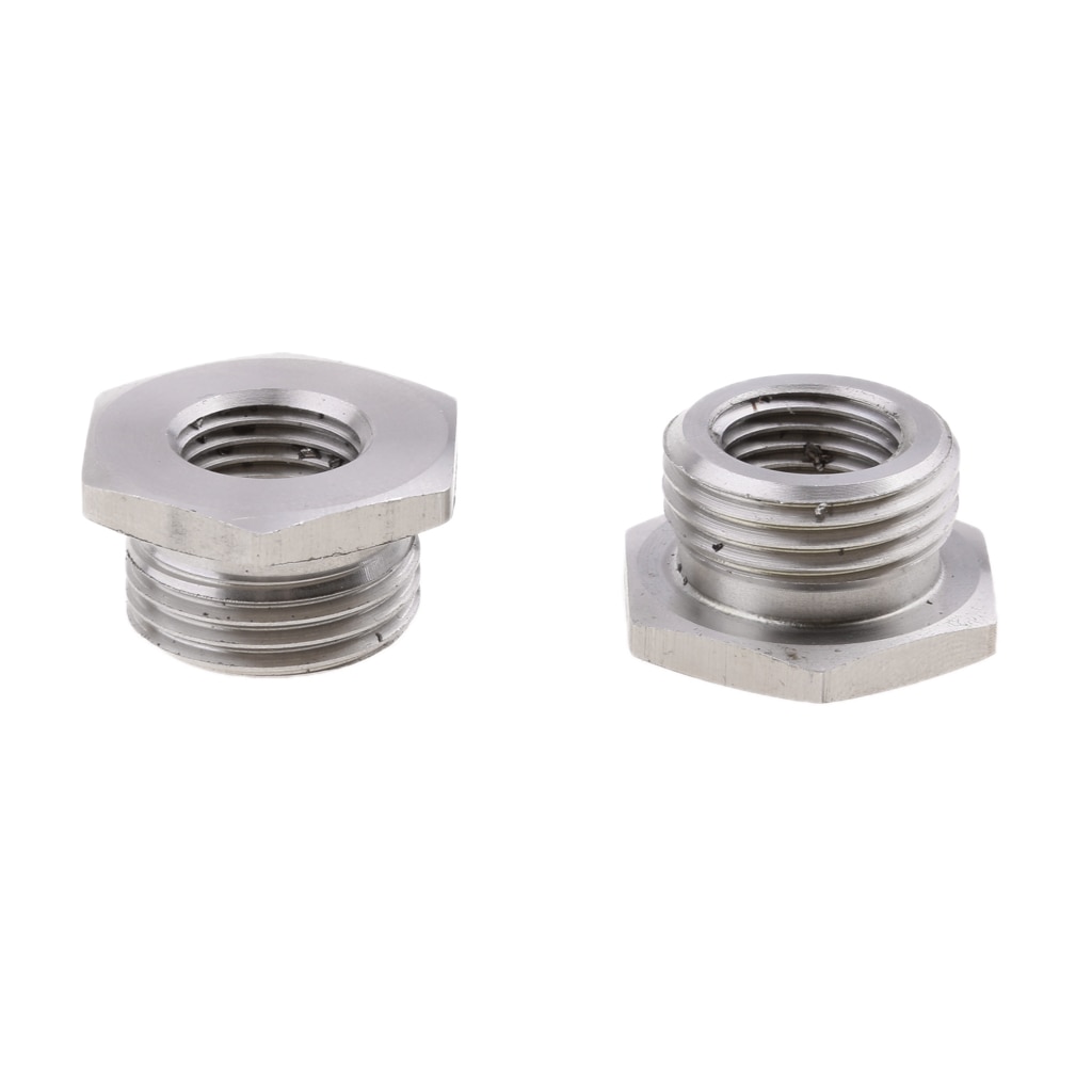 Stainless Steel O2 Sensor Bungs Fitting Adapter 18mm to 12mm for Motorcycle