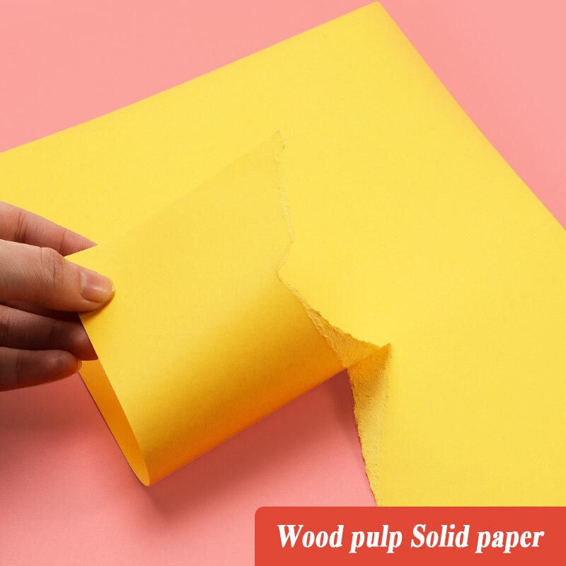 Papel Kraft colorido A3 A4 de 180g, manualidades, fabricación de tarjetas artesanales, papel de copia de , cartón grueso