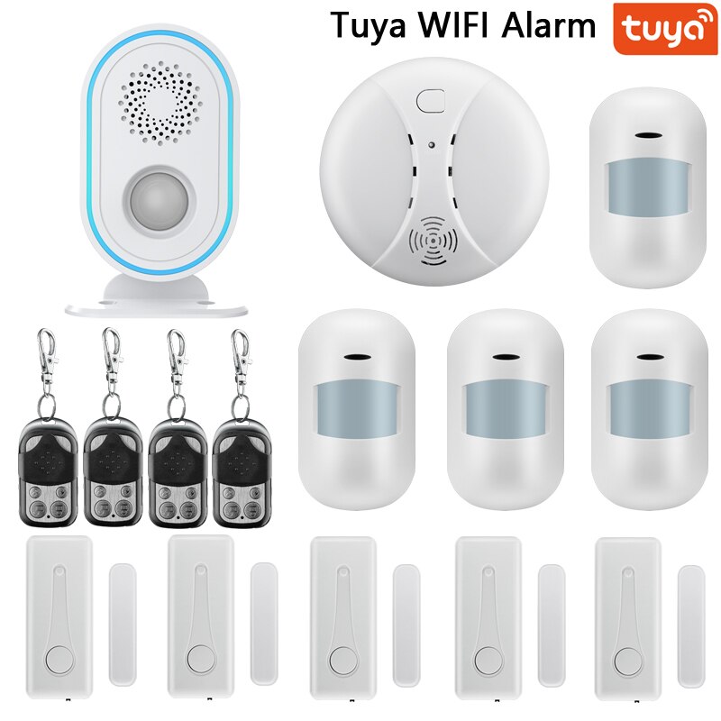 Alarm System for Home Burglar Security 433MHz WiFi Tuya smart Alarm Wireless Tuya Smart House App Control