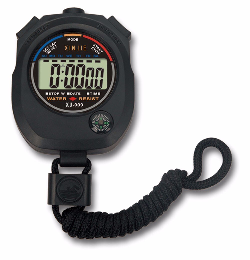 Waterdichte Digitale LCD Stopwatch Chronograaf Timer Teller Sport Alarm heren horloge digital sport horloge relogio reloj