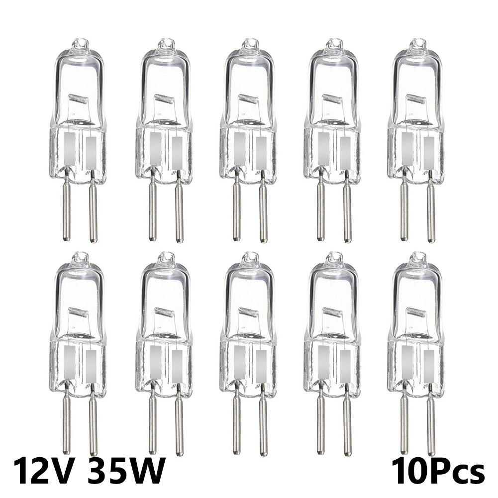 10Pcs 12V 5W/10W/20W/35W/50W G4 Halogeen lamp 12V G4 Lamp G4 Halogeen Lamp Warm Wit Lamp Lamp Kralen Vervanging Home Verlichting: 35W