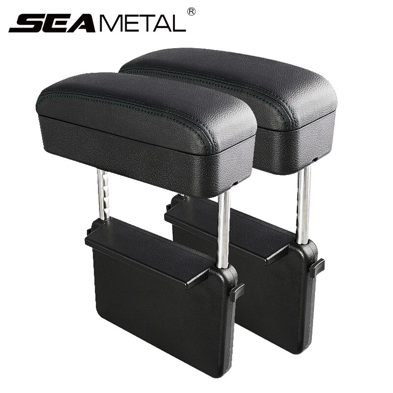 Adjustable Car Armrest Box Set Universal Car Arm rest Box Interior Auto Elbow Support Case Car Accessories Organizer Both Side