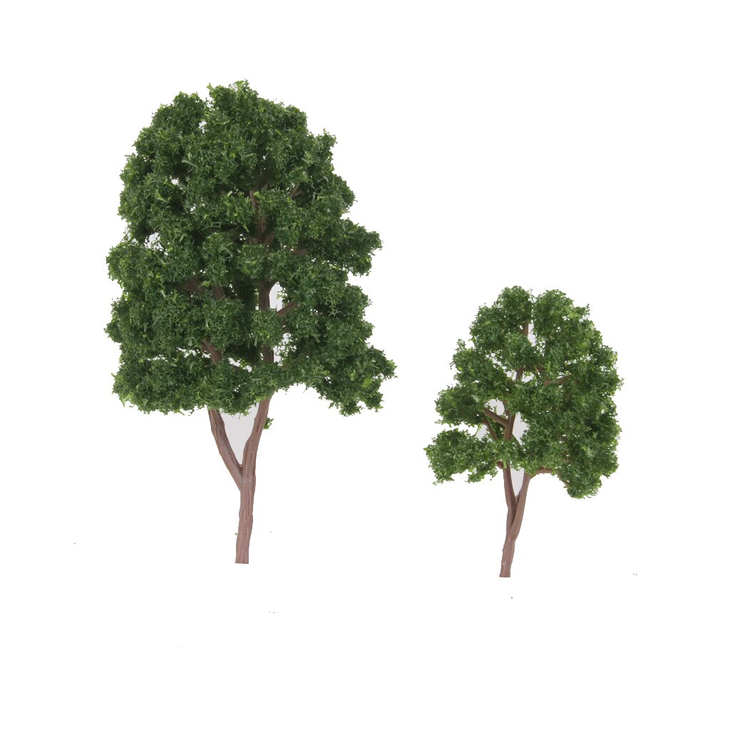 20pcs Model Tree 7.5cm Green, Train Railroad Architecture Diorama N Scale for DIY Crafts or Building Models