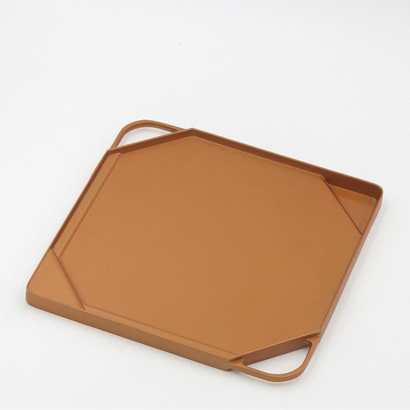 Multifunctional Copper Color 27 Cm Die-casting Aluminum Alloy Double-sided Baking Tray Baking Tray Thawing Tray