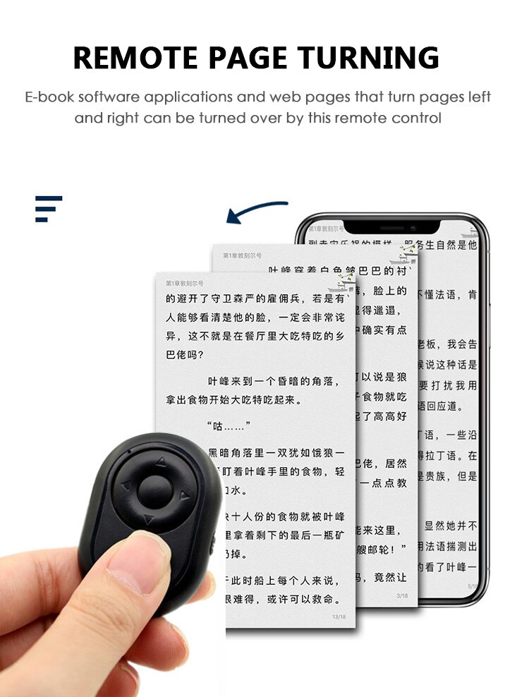 Udløser trådløs bluetooth fjernbetjening knap trigger controller adapter selvudløser kamera stick selfie tilbehør