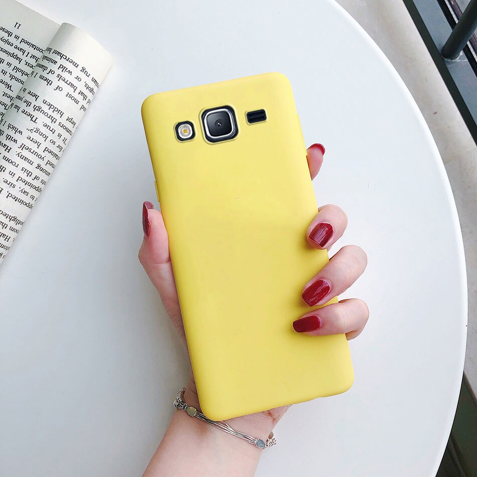 Custodia per Samsung Galaxy J2 Prime custodia G532F Cover posteriore morbida in Silicone opaco per Funda custodie per telefoni Samsung Galaxy Grand Prime Plus