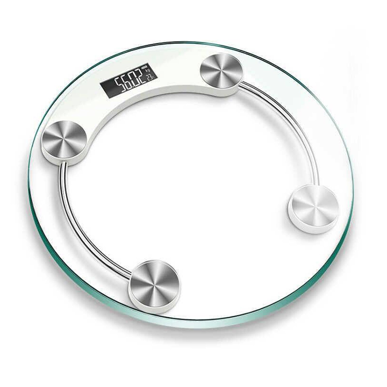 Electronic Weight Scale Dia 10.23'' Round Electronic Health Weighing Scale Night Sight LCD Dispaly Body Weighing Tool