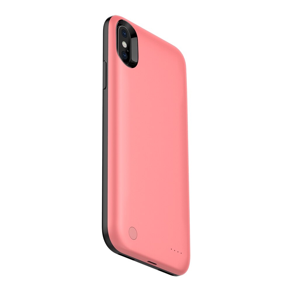 3800mAh Slim di Caso Del Caricabatteria Per il iPhone X 10 Accumulatori e caricabatterie di riserva di Caso di Ricarica Per iPhone X 10 Powerbank Batteria di Back della Copertura Della cassa: rosa