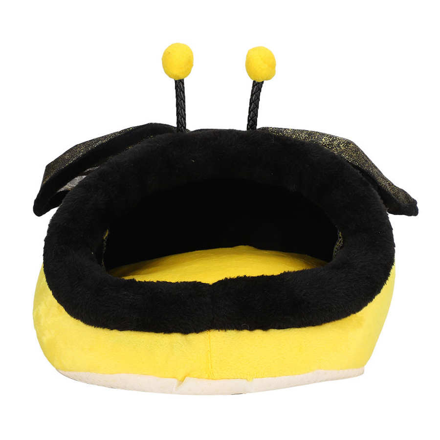 Leuke Cartoon Bee Vormige Cavia Warm Bed Kleine Dieren Soft Pet Warm Bedden Huisdier Bed Huis Hideout Kooi Accessoires