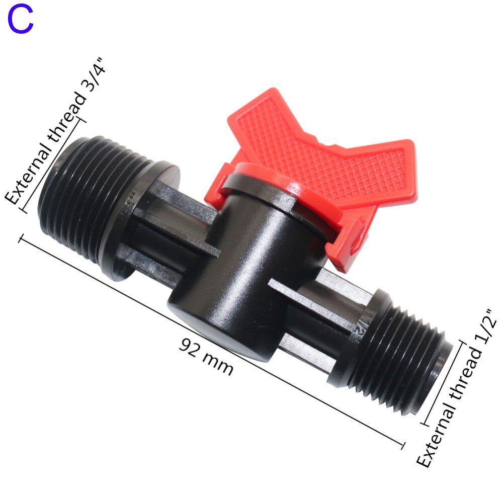 3/4", 1/2" external thread Flow Control valve Industrial Agriculture Irrigation Plumbing Flow control valve 1 Pc