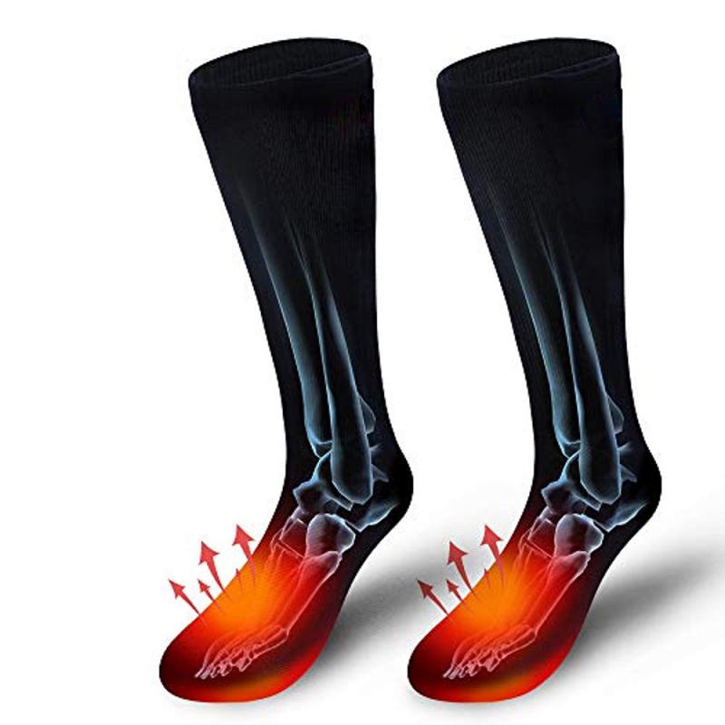 Ein Paar Elektrische Beheizte Socken Akku Füße Fuß Winter Drei-geschwindigkeit Thermostat Wärmer Thermische Socke: 01 USB